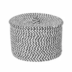 Dunelm Set Of 2 Paper Black Woven Storage Baskets -Dunelm Sales Store 30748494 alt02