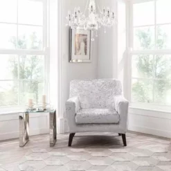 Dunelm Crushed Velvet Armchair Cover