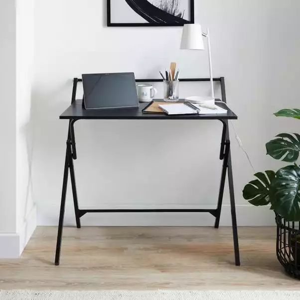 Dunelm Evelyn Black Folding Desk 1 Dunelm Evelyn Black Folding Desk