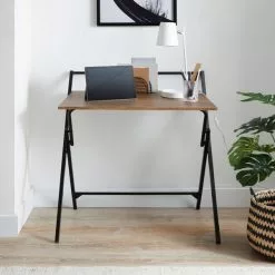 Dunelm Evelyn Rustic Wood Effect Folding Desk