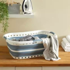 Dunelm Collapsible Hip Laundry Basket