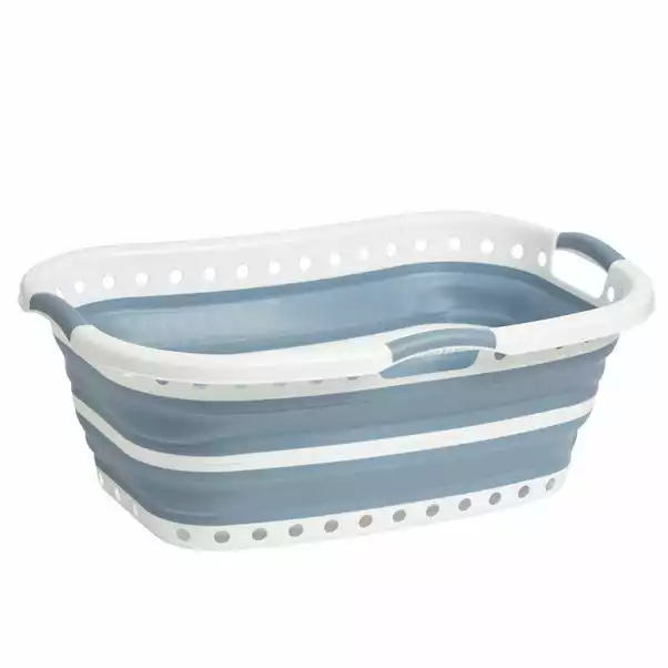 Dunelm Collapsible Hip Laundry Basket 4 Dunelm Collapsible Hip Laundry Basket - Image 4