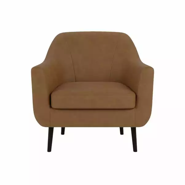 Dunelm Eddie Faux Leather Tub Armchair 3 Dunelm Eddie Faux Leather Tub Armchair - Image 3