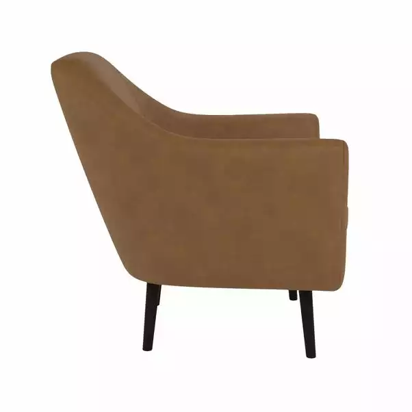 Dunelm Eddie Faux Leather Tub Armchair 4 Dunelm Eddie Faux Leather Tub Armchair - Image 4