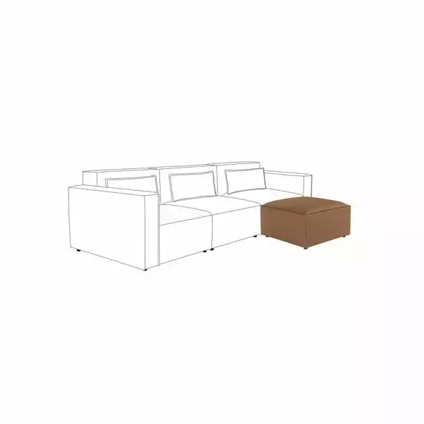 Dunelm Modular Arne Faux Leather Footstool 1 Dunelm Modular Arne Faux Leather Footstool