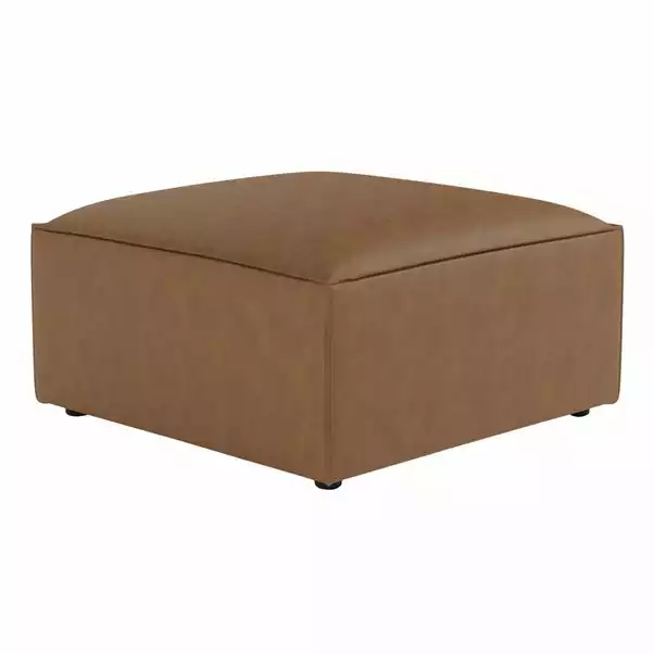 Dunelm Modular Arne Faux Leather Footstool 2 Dunelm Modular Arne Faux Leather Footstool - Image 2