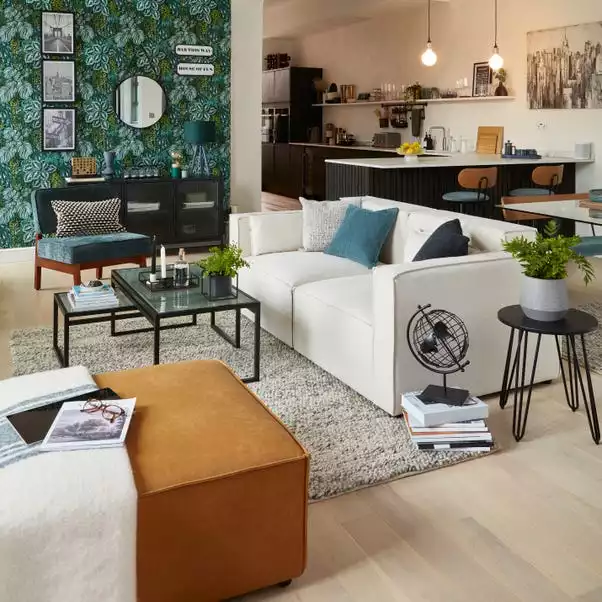 Dunelm Modular Arne Faux Leather Footstool 5 Dunelm Modular Arne Faux Leather Footstool - Image 5