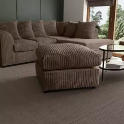 Dunelm Blake Jumbo Cord Footstool