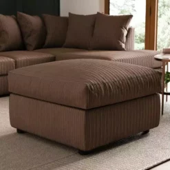 Dunelm Blake Jumbo Cord Footstool 8 Dunelm Blake Jumbo Cord Footstool -Dunelm Sales Store 30753403 alt02