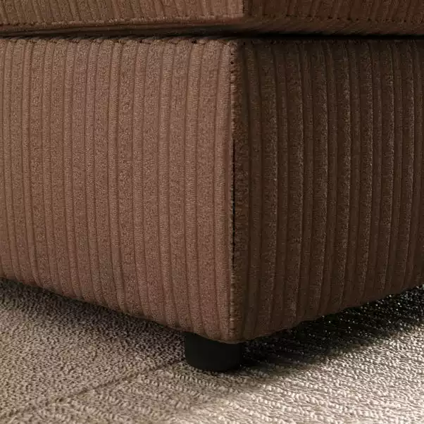 Dunelm Blake Jumbo Cord Footstool 5 Dunelm Blake Jumbo Cord Footstool - Image 5