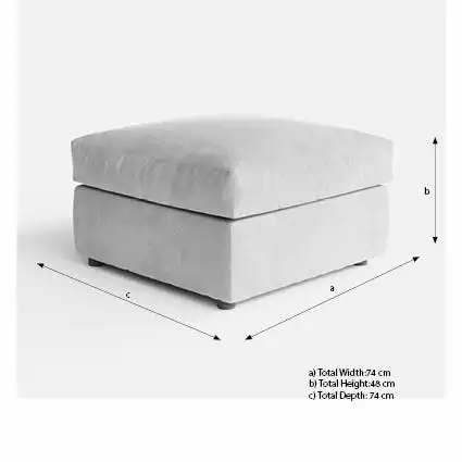 Dunelm Blake Jumbo Cord Footstool 6 Dunelm Blake Jumbo Cord Footstool - Image 6