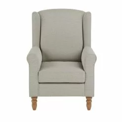 Dunelm Oswald Grey Herringbone Wingback Armchair -Dunelm Sales Store 30753405 alt02