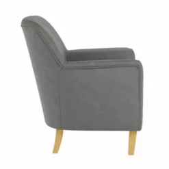 Dunelm Cooper Grey Faux Leather Armchair -Dunelm Sales Store 30753409 alt03