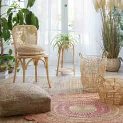 Dunelm Plastic Natural Small Rattan Basket 7 Dunelm Plastic Natural Small Rattan Basket -Dunelm Sales Store 30754122 alt03