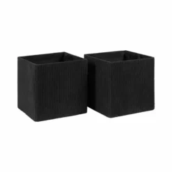Dunelm Set Of 2 Black Foldable Cord Storage Boxes -Dunelm Sales Store 30754127 alt02