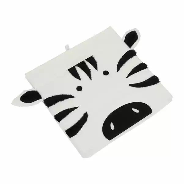 Dunelm Zebra Felt Foldable Box 5 Dunelm Zebra Felt Foldable Box - Image 5