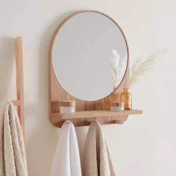 Dunelm Wooden Shelf Mirror 1 Dunelm Wooden Shelf Mirror