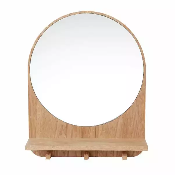 Dunelm Wooden Shelf Mirror 2 Dunelm Wooden Shelf Mirror - Image 2
