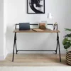 Dunelm Evelyn Rustic Wood Effect Wide Folding Desk
