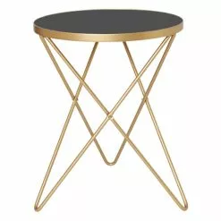 Dunelm Zoey Black Top Gold Effect Side Table -Dunelm Sales Store 30756925 alt02