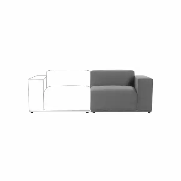 Dunelm Modular Cruz Velvet Right Hand Seat 1 Dunelm Modular Cruz Velvet Right Hand Seat