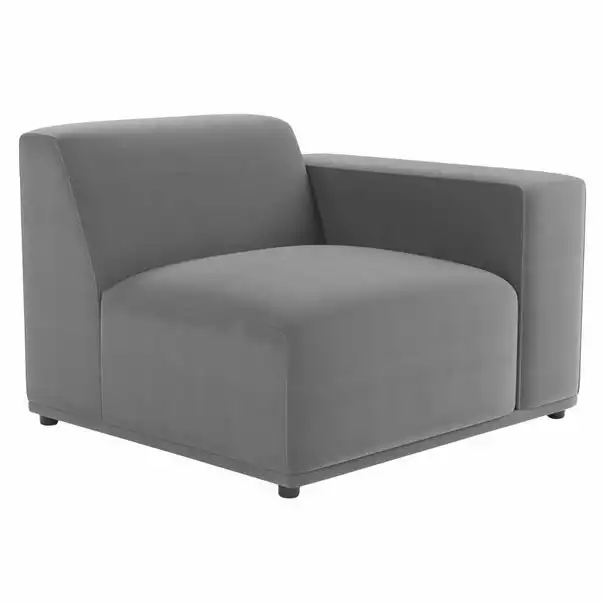 Dunelm Modular Cruz Velvet Right Hand Seat 3 Dunelm Modular Cruz Velvet Right Hand Seat - Image 3
