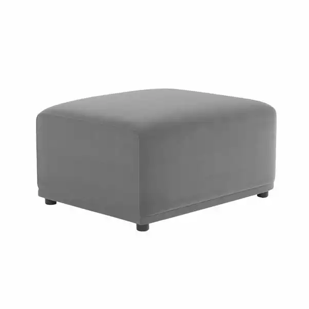 Dunelm Modular Cruz Velvet Footstool 2 Dunelm Modular Cruz Velvet Footstool - Image 2