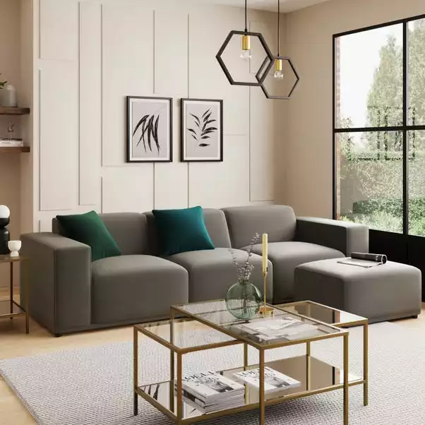 Dunelm Modular Cruz Velvet Footstool 6 Dunelm Modular Cruz Velvet Footstool - Image 6