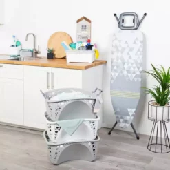 Minky 40L Stackable Laundry Basket 6 Minky 40L Stackable Laundry Basket -Dunelm Sales Store 30759328 alt02