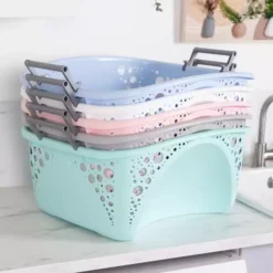 Minky 40L Stackable Laundry Basket 7 Minky 40L Stackable Laundry Basket -Dunelm Sales Store 30759328 alt03