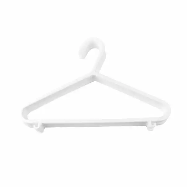 Dunelm Pack Of 10 White Baby Clothes Hangers 1 Dunelm Pack Of 10 White Baby Clothes Hangers