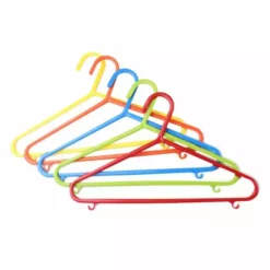 Dunelm Pack Of 10 Colourful Kid's Clothes Hangers
