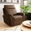Dunelm Monte Faux Suede Manual Reclining Armchair