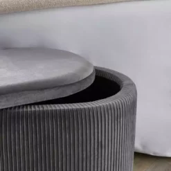 Dunelm Florence Velvet Ottoman 8 Dunelm Florence Velvet Ottoman -Dunelm Sales Store 30763745 alt02