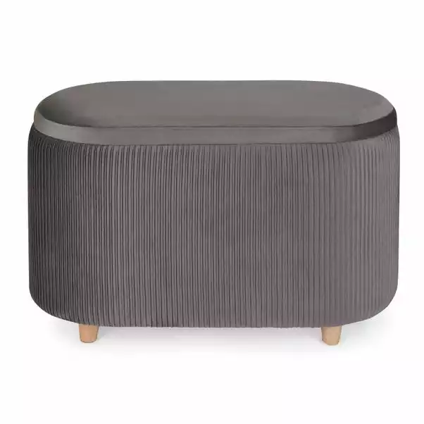 Dunelm Florence Velvet Ottoman 5 Dunelm Florence Velvet Ottoman - Image 5