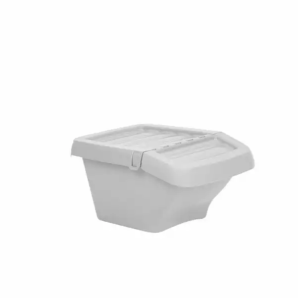 Wham Dunelm Stackable 30L Bin Silver 2 Wham Dunelm Stackable 30L Bin Silver - Image 2