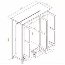 Dunelm Lynton Triple Wardrobe -Dunelm Sales Store 30764285 alt09