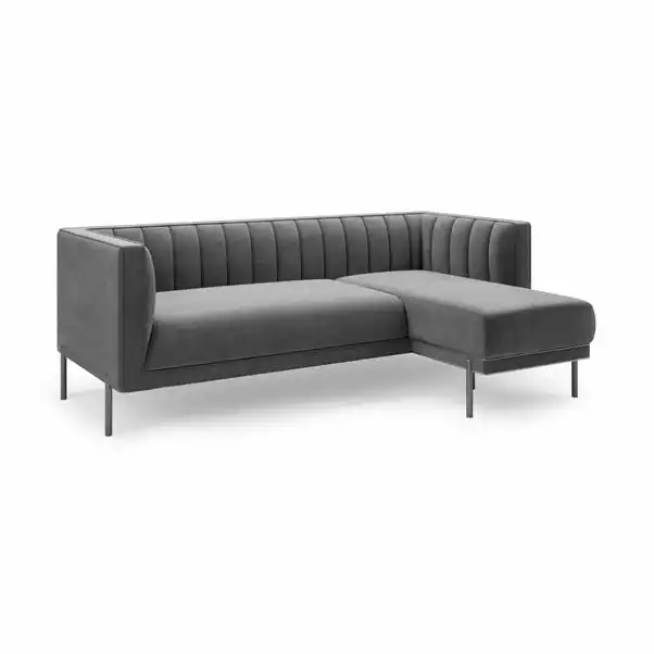 Dunelm Bellamy Luxe Velvet Right Hand Corner Chaise 2 Dunelm Bellamy Luxe Velvet Right Hand Corner Chaise - Image 2