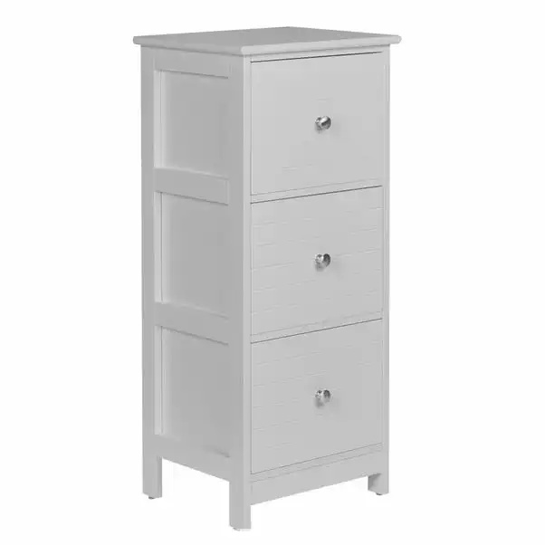 Dunelm Nautical Grey 3 Drawer Unit 3 Dunelm Nautical Grey 3 Drawer Unit - Image 3