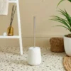 Dunelm Ceramic Ribbed White Toilet Brush
