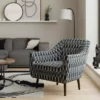 Dunelm Eddie Regents Jacquard Tub Chair Navy