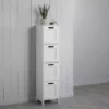 Dunelm Rimini White 4 Drawer Unit