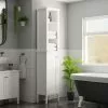 Dunelm Lynton White Compact Bathroom Tall Unit