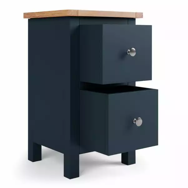 Dunelm Bromley 2 Drawer Slim Bedside Table 5 Dunelm Bromley 2 Drawer Slim Bedside Table - Image 5
