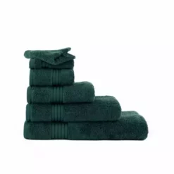 Dunelm Bottle Green Egyptian Cotton Towel -Dunelm Sales Store 30766361 alt03