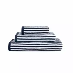 Dunelm Burnt Orange And Navy Striped Towel -Dunelm Sales Store 30766380 alt03