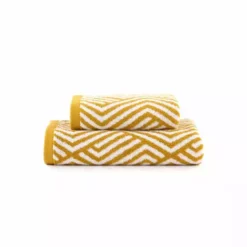 Dunelm Mustard Geo Towel 7 Dunelm Mustard Geo Towel -Dunelm Sales Store 30766390 alt03