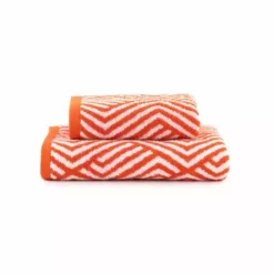 Dunelm Burnt Orange Geo Towel -Dunelm Sales Store 30766392 alt03