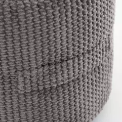 Dunelm Kid's Jenson Charcoal Waffle Pouffe -Dunelm Sales Store 30766419 alt04