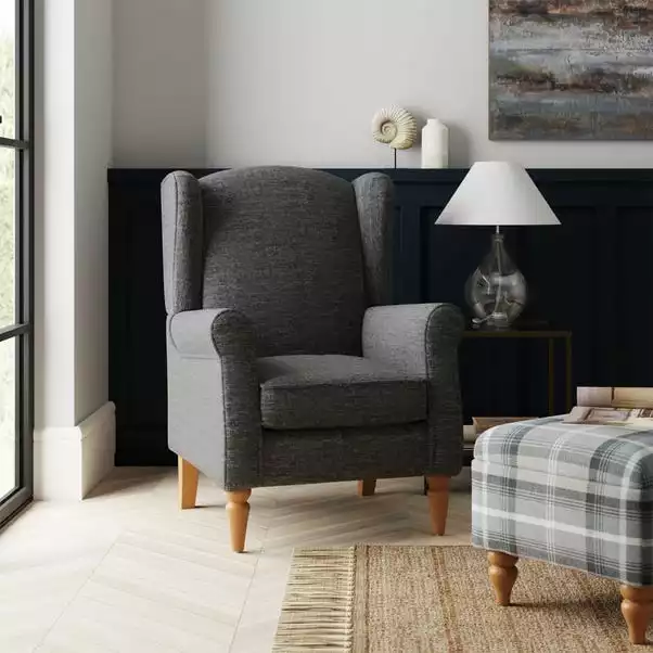 Dunelm Oswald Self Assembly Chenille Chair 1 Dunelm Oswald Self Assembly Chenille Chair